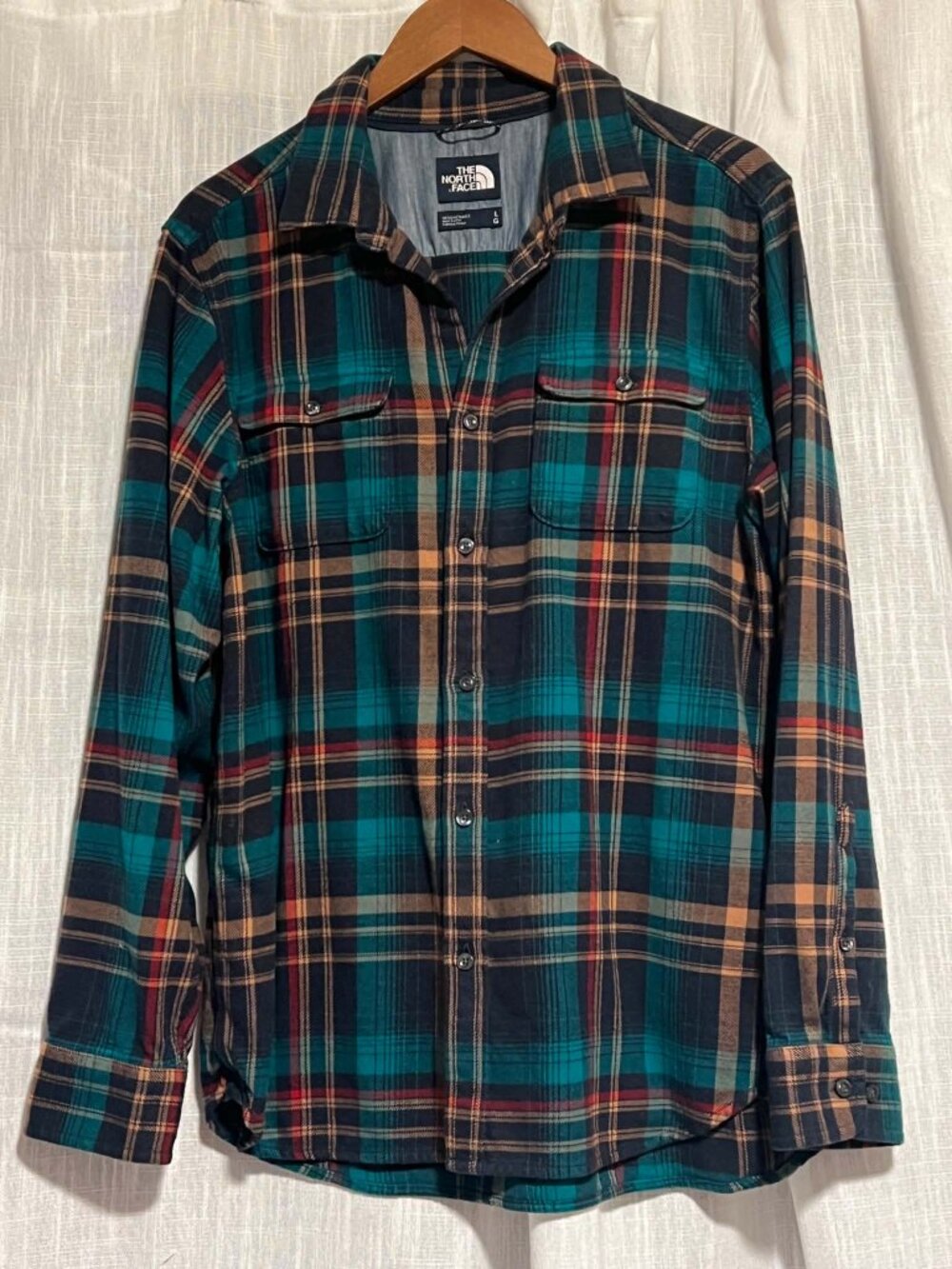 The North Face Arroyo Flannel Shirt Teal/Green/Navy/Orange